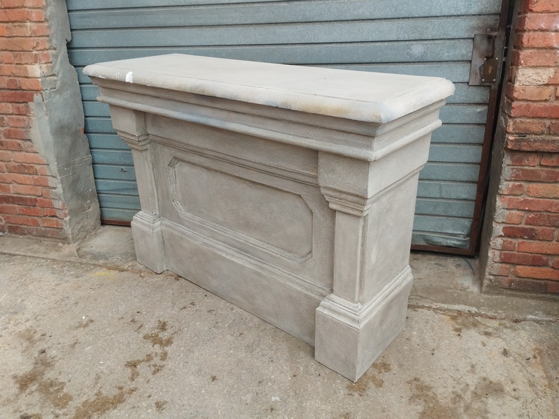 altar repisa piedra ficticio madera porex 112x159x53 2u